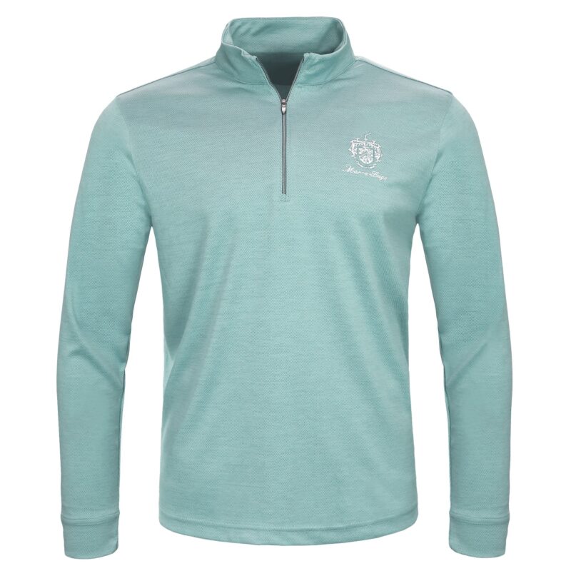 Mar a Lago Clubhouse 1 4 Zip Aqua