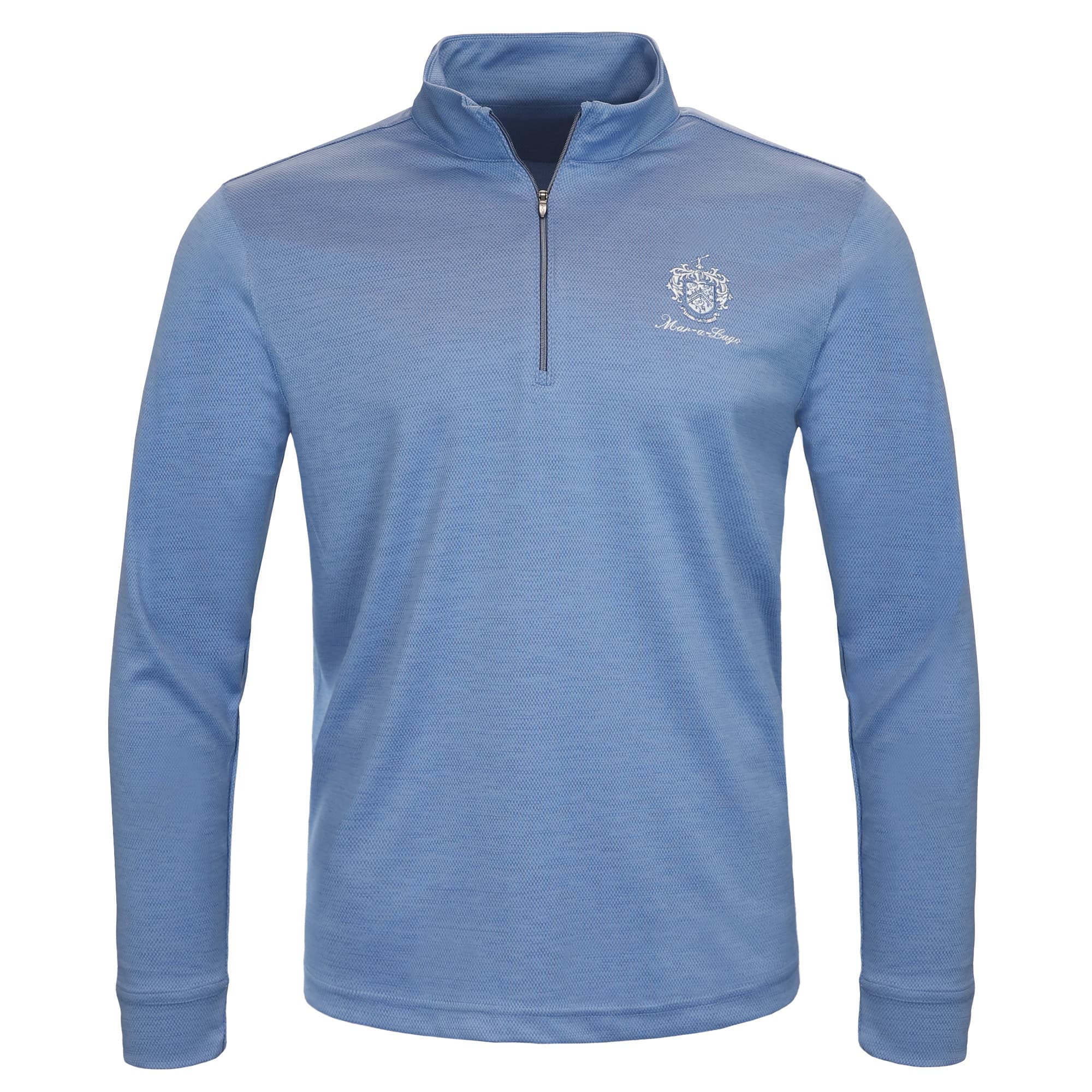 Mar-a-Lago Clubhouse 1 4 Zip Heather Blue