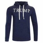 Trump Stitched Hoodie – Navy