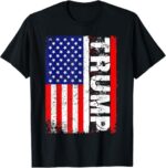 Vintage Grunge TRUMP Flag T-Shirt